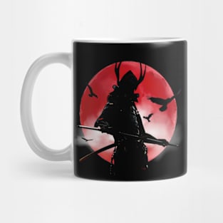 Samurai Warrior Red Moon Mug